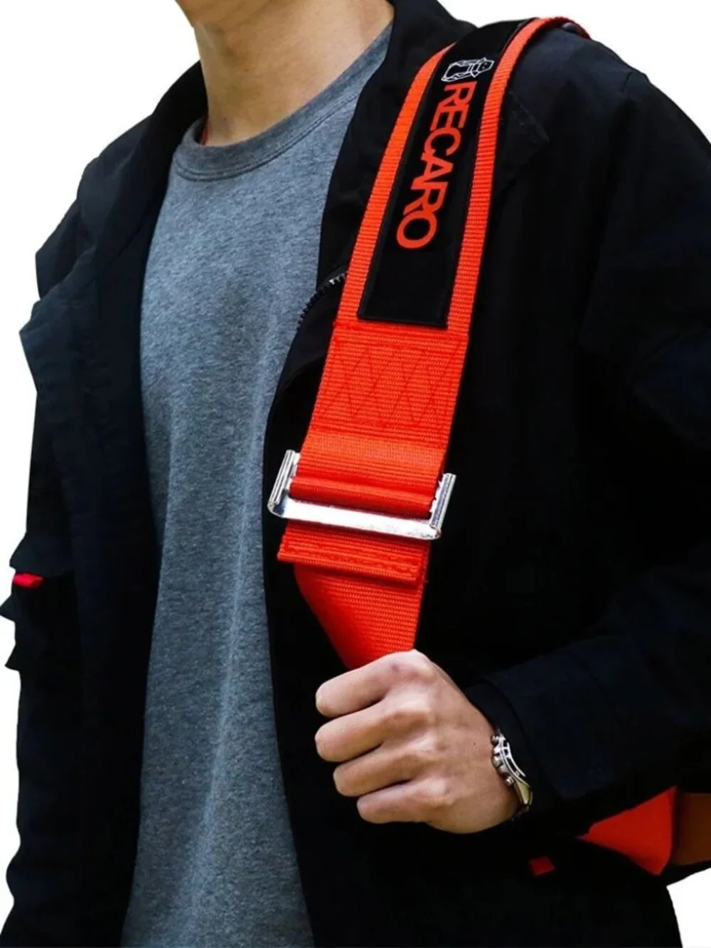 Brand New JDM Recaro Bride Racing Red Harness Adjustable Shoulder Strap Back Pac